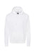 Hanes RS170 Mens Perfect Sweats Hooded Sweatshirt Hoodie w/ Pouch Pocket White Flat Front