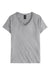 Hanes S04V Womens Perfect-T Short Sleeve V-Neck T-Shirt Light Steel Grey Flat Front