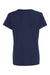 Hanes S04V Womens Perfect-T Short Sleeve V-Neck T-Shirt Navy Blue Flat Back