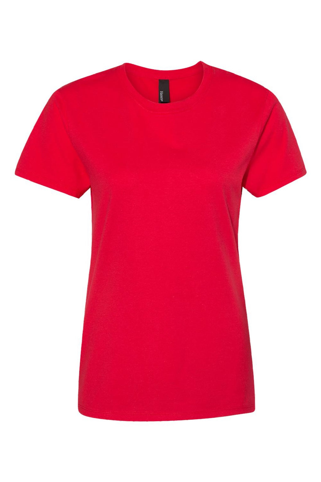 Hanes SL04 Womens Perfect-T Short Sleeve Crewneck T-Shirt Athletic Red Flat Front