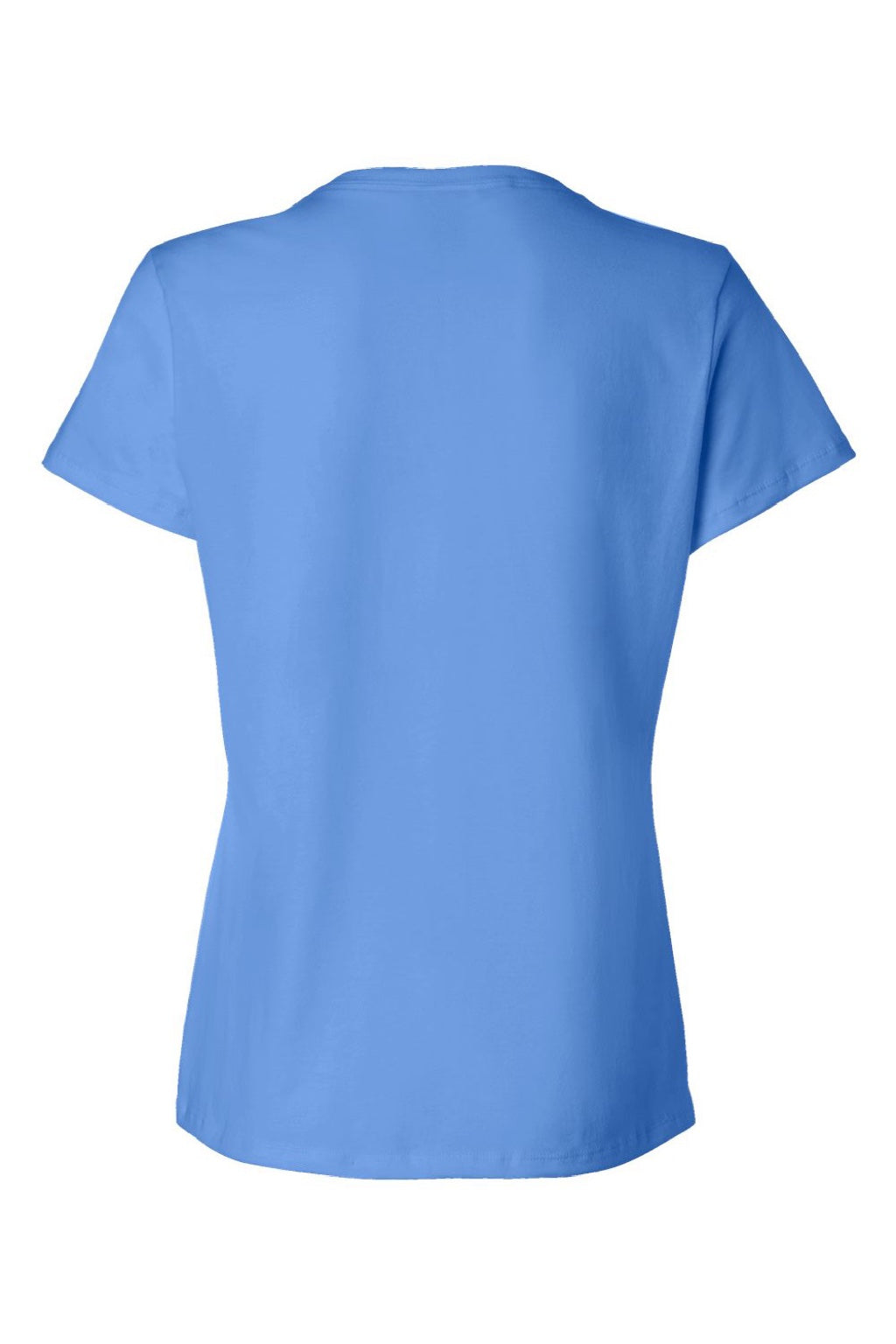 Hanes SL04 Womens Perfect-T Short Sleeve Crewneck T-Shirt Carolina Blue Flat Back