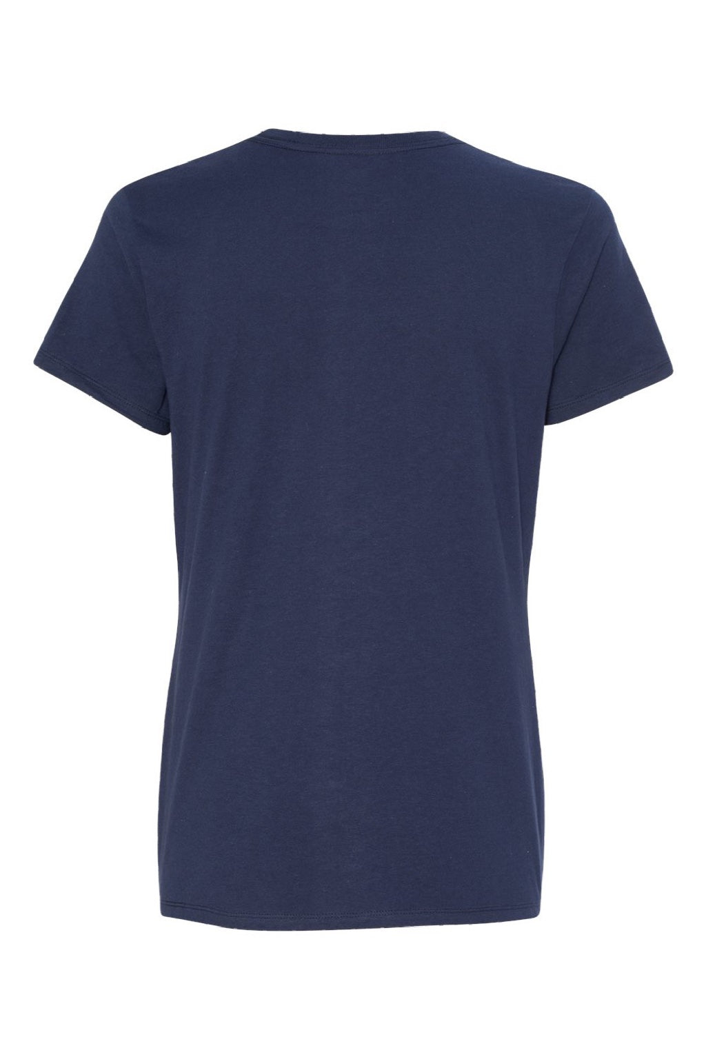 Hanes SL04 Womens Perfect-T Short Sleeve Crewneck T-Shirt Navy Blue Flat Back