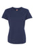 Hanes SL04 Womens Perfect-T Short Sleeve Crewneck T-Shirt Navy Blue Flat Front