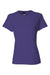 Hanes SL04 Womens Perfect-T Short Sleeve Crewneck T-Shirt Purple Flat Front