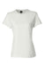 Hanes SL04 Womens Perfect-T Short Sleeve Crewneck T-Shirt White Flat Front