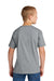 Jerzees IC46B Youth Ultimate Short Sleeve Crewneck T-Shirt Heather Grey Model Back