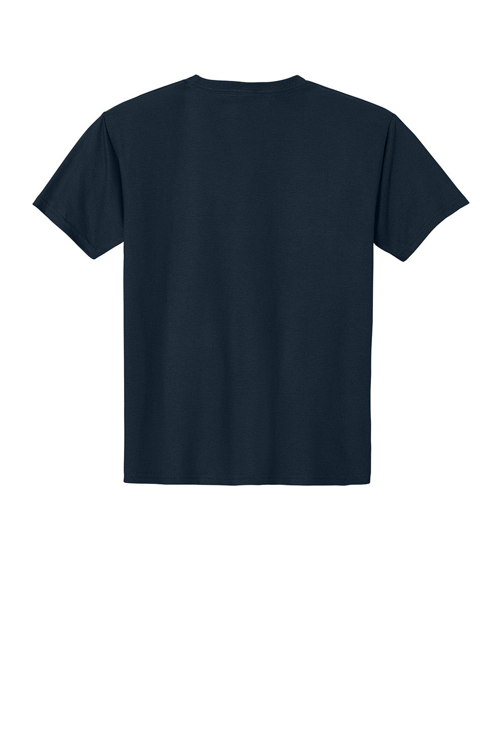 Jerzees IC46B Youth Ultimate Short Sleeve Crewneck T-Shirt Navy Blue Flat Back