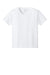 Jerzees IC46B Youth Ultimate Short Sleeve Crewneck T-Shirt White Flat Front