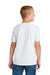 Jerzees IC46B Youth Ultimate Short Sleeve Crewneck T-Shirt White Model Back