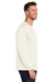 Jerzees IC46L Mens Ultimate Long Sleeve Crewneck T-Shirt Heather Sweet Cream Model Side