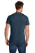 Jerzees IC46M Mens Ultimate Short Sleeve Crewneck T-Shirt Heather Indigo Blue Model Back