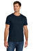 Jerzees IC46M Mens Ultimate Short Sleeve Crewneck T-Shirt Navy Blue Model Front
