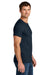 Jerzees IC46M Mens Ultimate Short Sleeve Crewneck T-Shirt Navy Blue Model Side