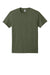 Jerzees IC46M Mens Ultimate Short Sleeve Crewneck T-Shirt Heather Military Green Flat Front