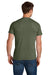 Jerzees IC46M Mens Ultimate Short Sleeve Crewneck T-Shirt Heather Military Green Model Back