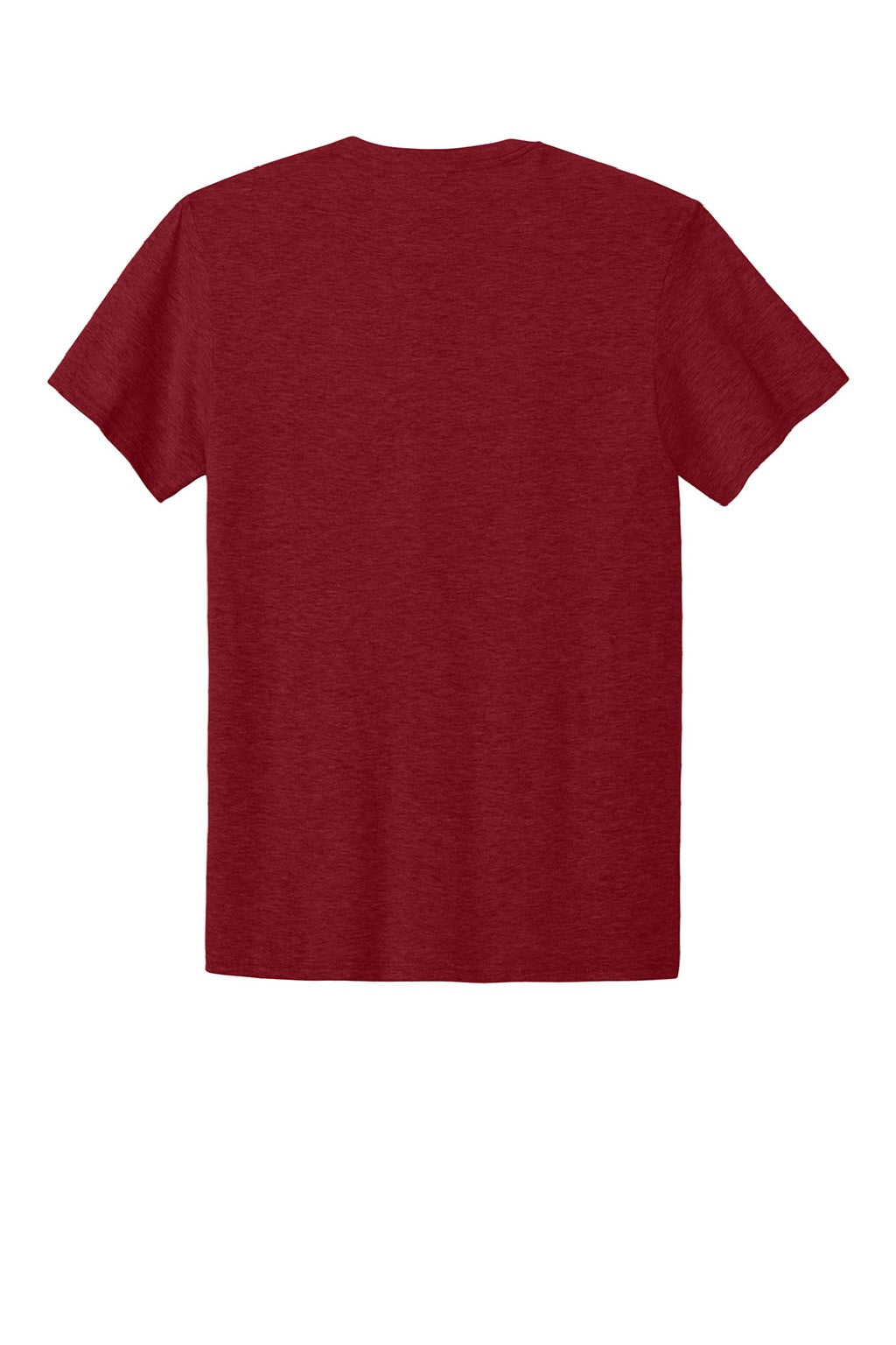 Jerzees IC46M Mens Ultimate Short Sleeve Crewneck T-Shirt Heather Pepper Red Flat Back