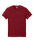 Jerzees IC46M Mens Ultimate Short Sleeve Crewneck T-Shirt Heather Pepper Red Flat Front