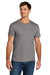 Jerzees IC46M Mens Ultimate Short Sleeve Crewneck T-Shirt Rock Grey Model Front
