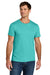 Jerzees IC46M Mens Ultimate Short Sleeve Crewneck T-Shirt Scuba Blue Model Front