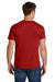 Jerzees IC46M Mens Ultimate Short Sleeve Crewneck T-Shirt True Red Model Back