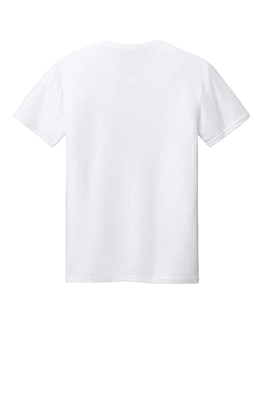 Jerzees IC46M Mens Ultimate Short Sleeve Crewneck T-Shirt White Flat Back