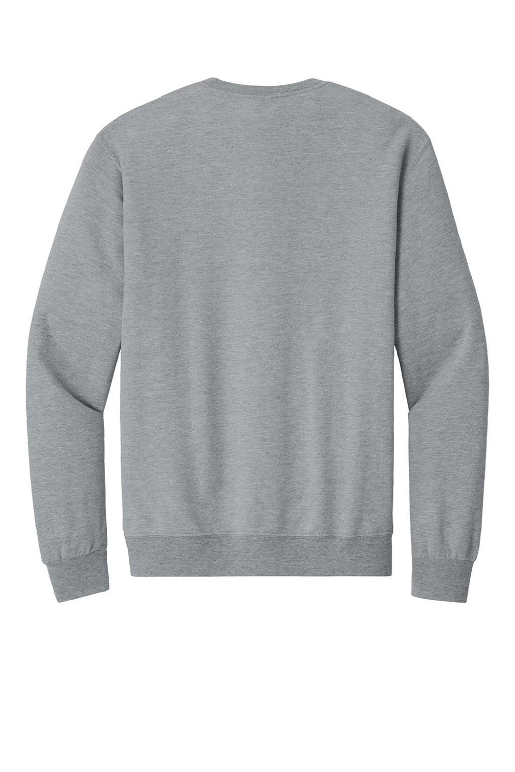 Jerzees IC48M Mens Ultimate CVC Crewneck Sweatshirt Heather Grey Flat Back