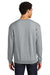 Jerzees IC48M Mens Ultimate CVC Crewneck Sweatshirt Heather Grey Model Back