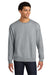 Jerzees IC48M Mens Ultimate CVC Crewneck Sweatshirt Heather Grey Model Front