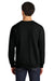 Jerzees IC48M Mens Ultimate CVC Crewneck Sweatshirt Black Ink Model Back