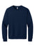 Jerzees IC48M Mens Ultimate CVC Crewneck Sweatshirt Navy Blue Flat Front