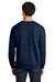 Jerzees IC48M Mens Ultimate CVC Crewneck Sweatshirt Navy Blue Model Back