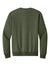 Jerzees IC48M Mens Ultimate CVC Crewneck Sweatshirt Heather Military Green Flat Back