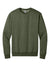 Jerzees IC48M Mens Ultimate CVC Crewneck Sweatshirt Heather Military Green Flat Front