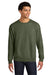 Jerzees IC48M Mens Ultimate CVC Crewneck Sweatshirt Heather Military Green Model Front