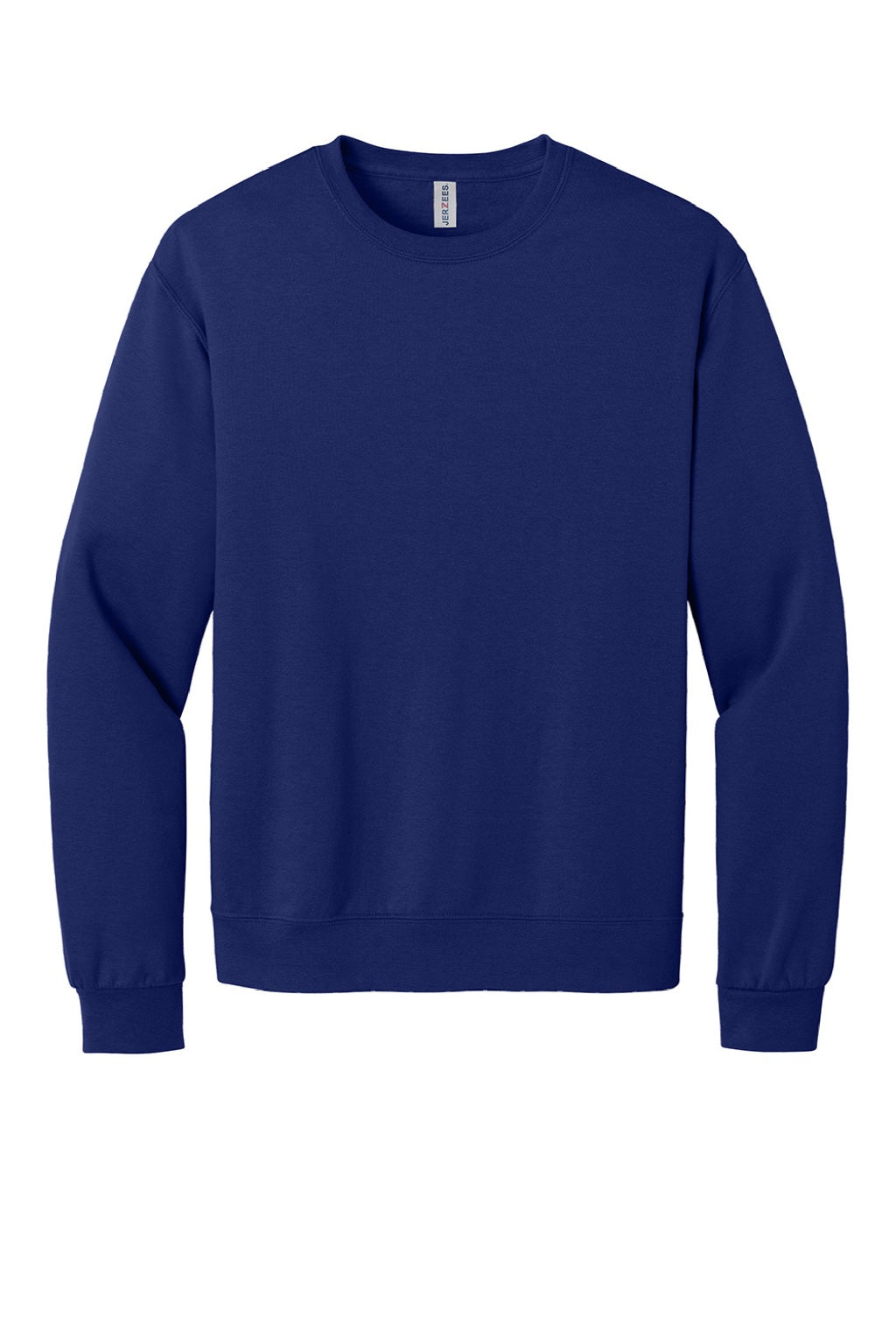 Jerzees IC48M Mens Ultimate CVC Crewneck Sweatshirt Orchid Flat Front