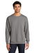 Jerzees IC48M Mens Ultimate CVC Crewneck Sweatshirt Rock Grey Model Front