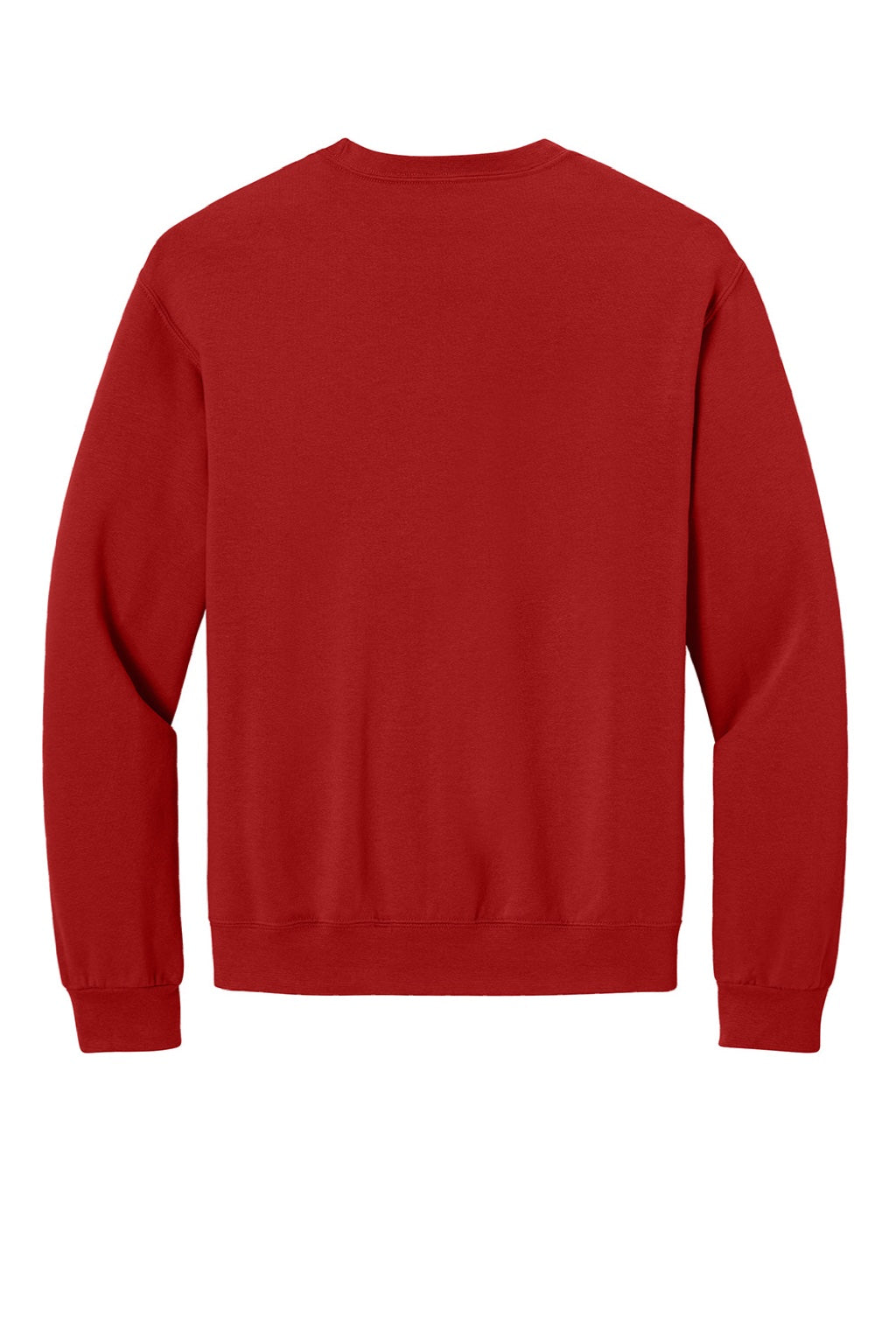 Jerzees IC48M Mens Ultimate CVC Crewneck Sweatshirt True Red Flat Back