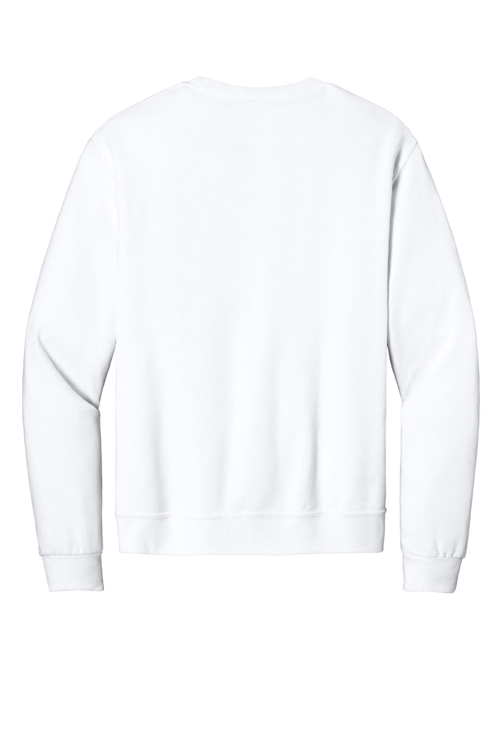 Jerzees IC48M Mens Ultimate CVC Crewneck Sweatshirt White Flat Back