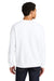 Jerzees IC48M Mens Ultimate CVC Crewneck Sweatshirt White Model Back