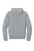 Jerzees IC49M Mens Ultimate CVC Hooded Sweatshirt Hoodie w/ Pouch Pocket Heather Grey Flat Back