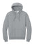 Jerzees IC49M Mens Ultimate CVC Hooded Sweatshirt Hoodie w/ Pouch Pocket Heather Grey Flat Front