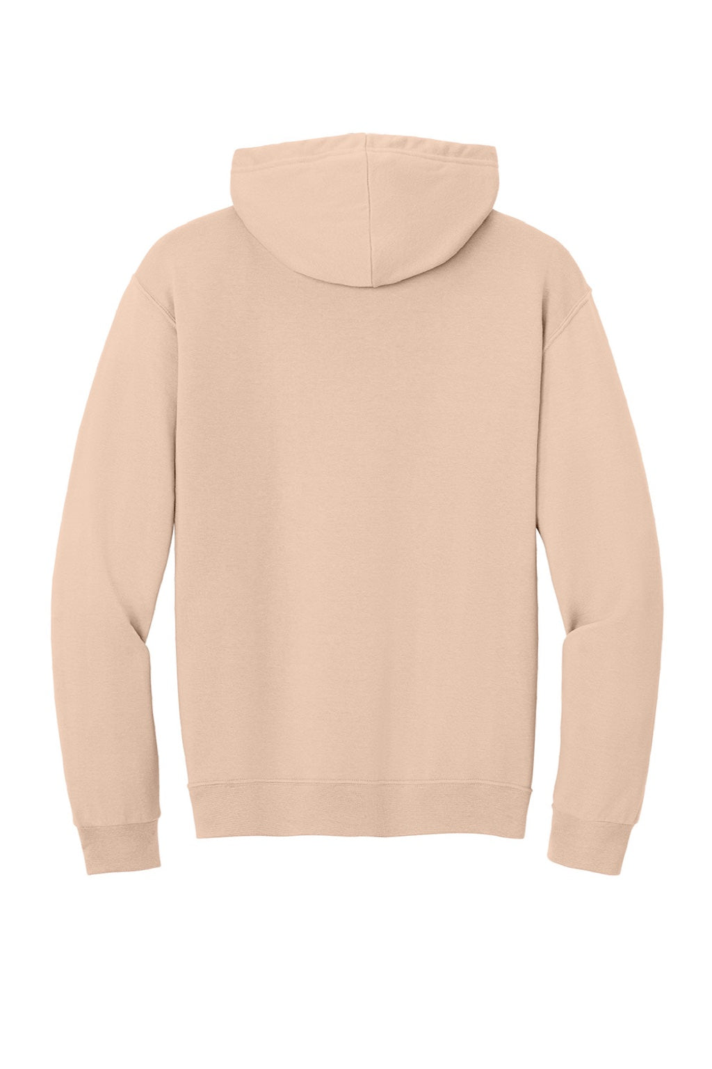 Jerzees IC49M Mens Ultimate CVC Hooded Sweatshirt Hoodie w/ Pouch Pocket Blush Pink Flat Back