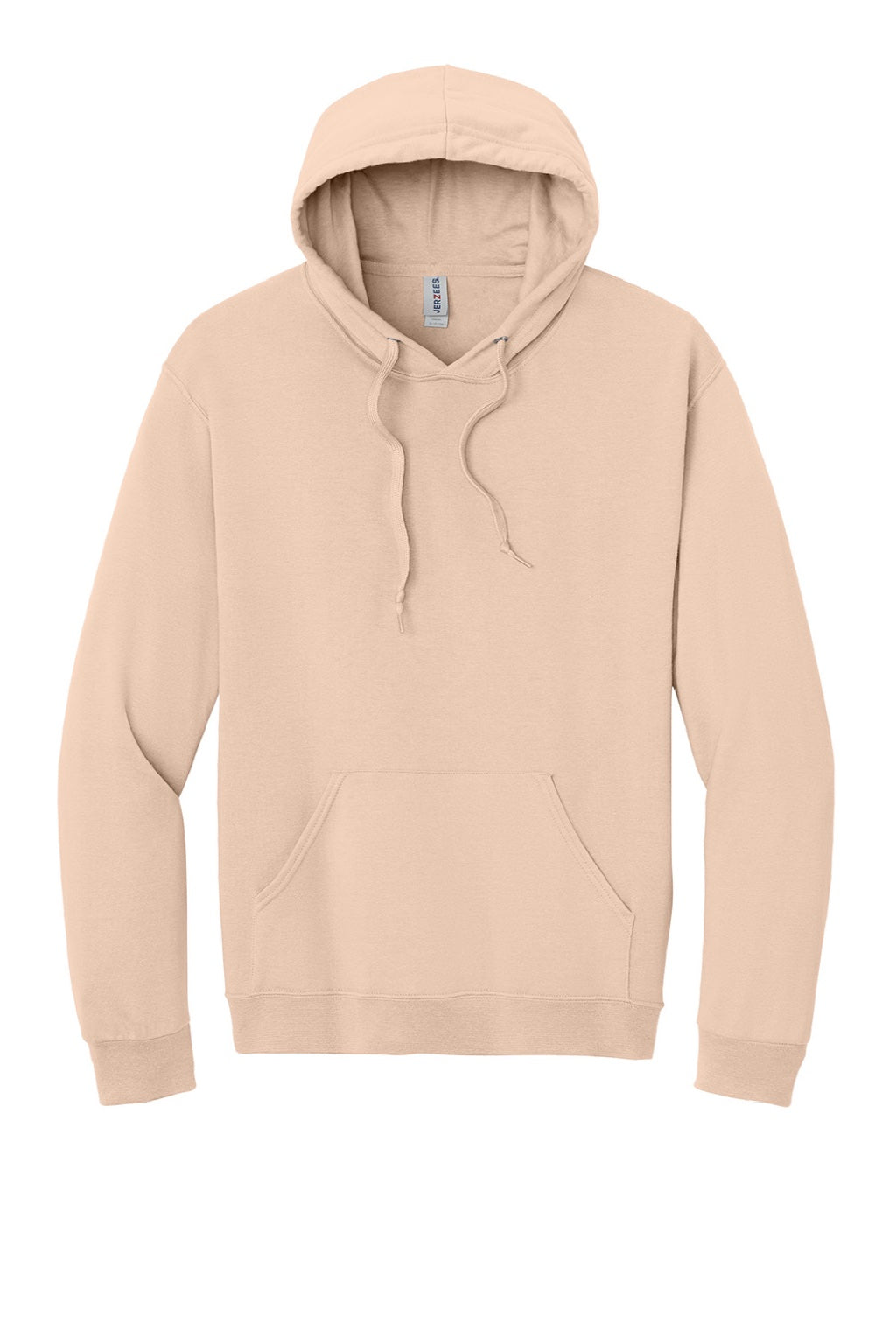 Jerzees IC49M Mens Ultimate CVC Hooded Sweatshirt Hoodie w/ Pouch Pocket Blush Pink Flat Front
