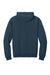 Jerzees IC49M Mens Ultimate CVC Hooded Sweatshirt Hoodie w/ Pouch Pocket Heather Indigo Blue Flat Back