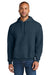 Jerzees IC49M Mens Ultimate CVC Hooded Sweatshirt Hoodie w/ Pouch Pocket Heather Indigo Blue Model Front