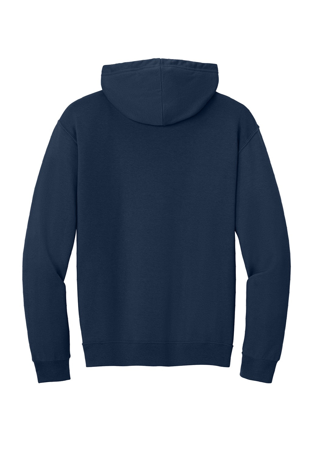 Jerzees IC49M Mens Ultimate CVC Hooded Sweatshirt Hoodie w/ Pouch Pocket Navy Blue Flat Back