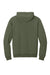 Jerzees IC49M Mens Ultimate CVC Hooded Sweatshirt Hoodie w/ Pouch Pocket Heather Military Green Flat Back