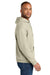 Jerzees IC49M Mens Ultimate CVC Hooded Sweatshirt Hoodie w/ Pouch Pocket Putty Model Side