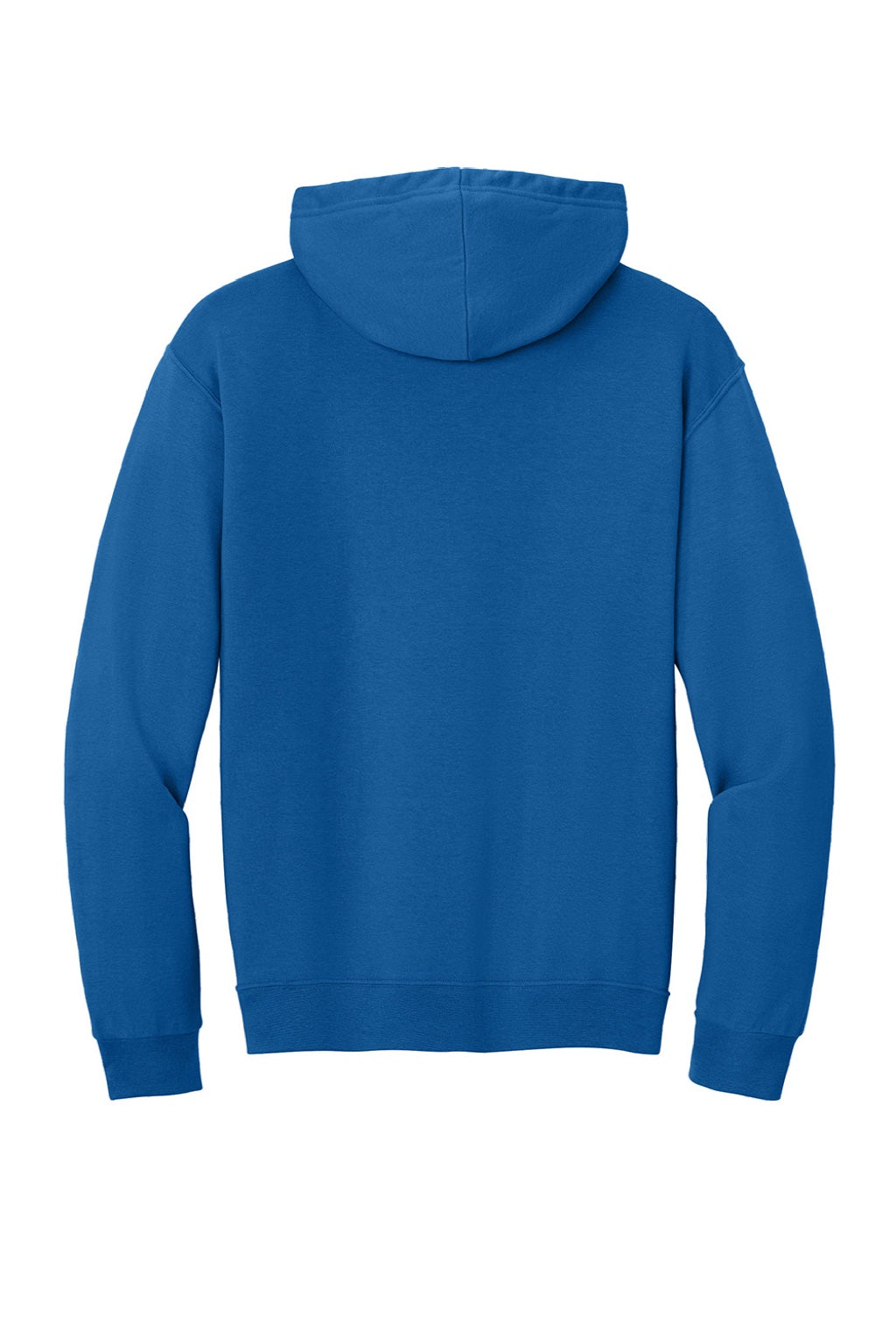 Jerzees IC49M Mens Ultimate CVC Hooded Sweatshirt Hoodie w/ Pouch Pocket Royal Blue Flat Back