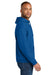 Jerzees IC49M Mens Ultimate CVC Hooded Sweatshirt Hoodie w/ Pouch Pocket Royal Blue Model Side